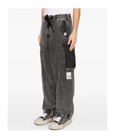 Miharayasuhiro Drawstring Cargo Pants In Gray