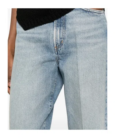 Agolde Belt Loop Jeans In Blue