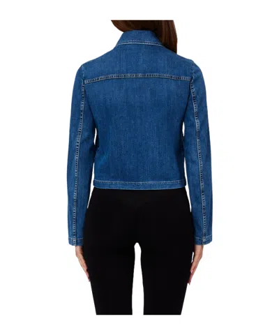 Liu •jo Buttoned-pocket Jacket In Blue