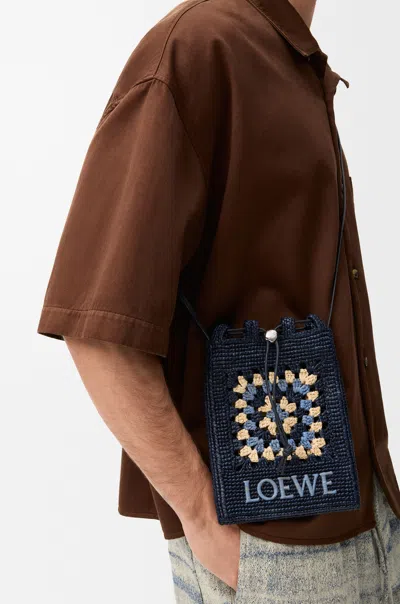 Loewe Drawstring Shoulder Bag In Blue