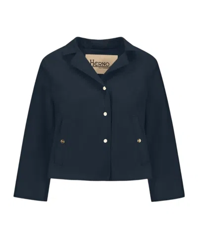 Herno Buttoned Collar Jacket In Multi