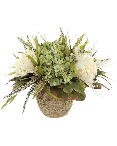 Creative Displays Rustic Hydrangea Fall Bundle With Wreath & Floral Arrangements In Multi