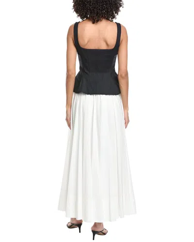 Simkhai Womens Black Multi Jolynn Scoop-neckline Woven Midi Dress