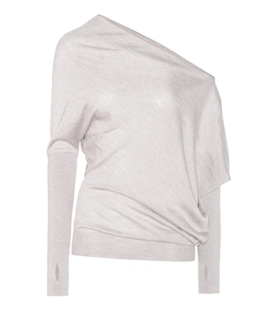 Shop Tom Ford Cashmere And Silk Sweater In Grey