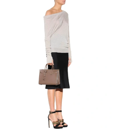 Shop Tom Ford Cashmere And Silk Sweater In Grey