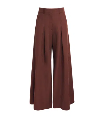 Me+em Pleated Wide-leg Trousers In Multi