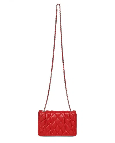 Walter Baker Addison Flap Leather Shoulder Bag In White