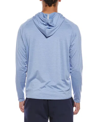 Peter Millar Hooded T-shirt In Blue