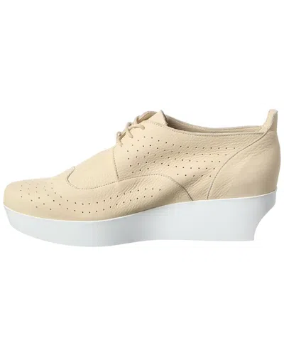 Arche Furbye Leather Flat In Neutral
