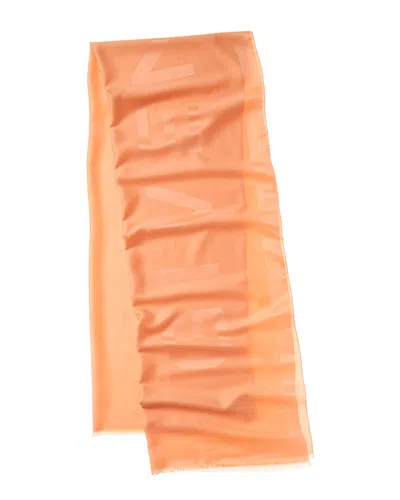 Givenchy 4g Logo Blended Scarf In Orange