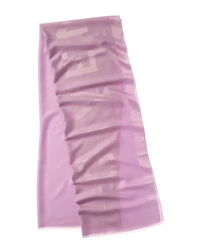 Givenchy 4g Logo Silk Scarf In Purple