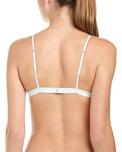 Honeydew Eyelash Triangle Bralette In White