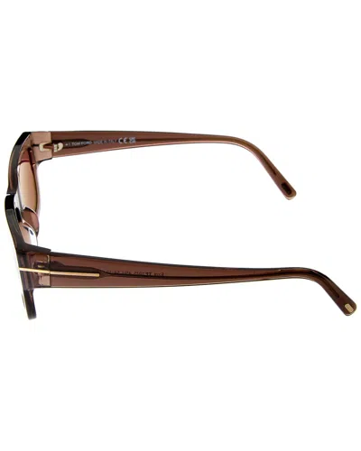 Tom Ford Ezra 54mm Rectangular Sunglasses In Purple