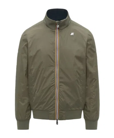 K-way Amaury Stretch Nylon Jersey In Blue