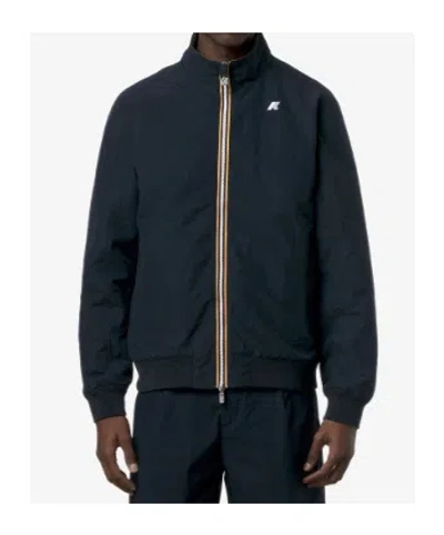 K-way Amaury Stretch Nylon Jersey In Blue