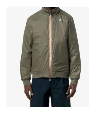 K-way Amaury Stretch Nylon Jersey In Blue
