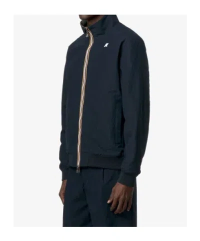 K-way Amaury Stretch Nylon Jersey In Blue