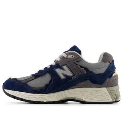 New Balance M2002d Suede Mesh Sneakers In Blue