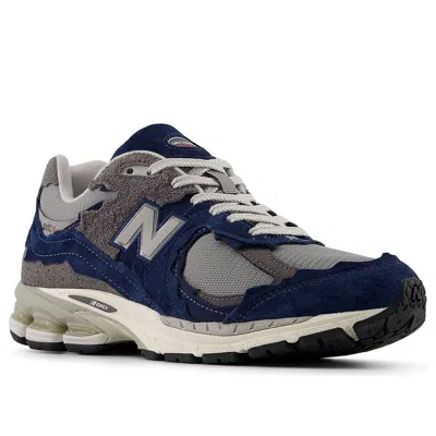 New Balance M2002d Suede Mesh Sneakers In Blue