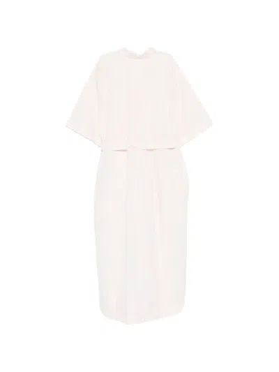 Casey Casey Belted Button-front Dress In Pink