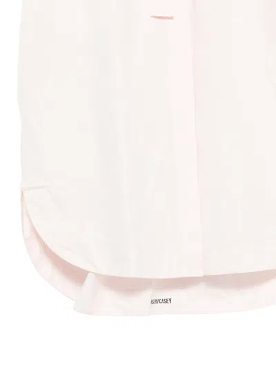 Casey Casey Belted Button-front Dress In Pink