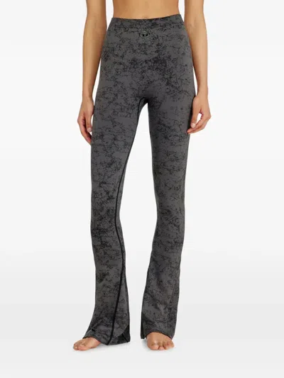 Diesel Fared Printed Leggings In Multi