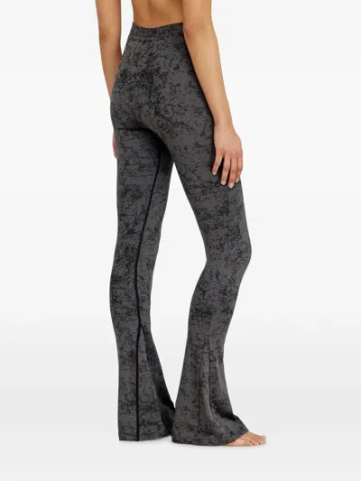 Diesel Fared Printed Leggings In Multi
