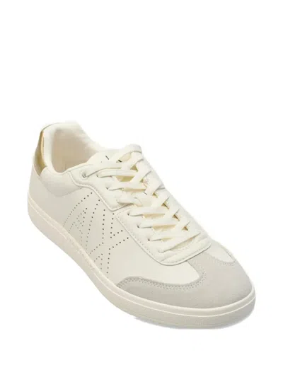 Armani Exchange Perforated-logo Sneakers In Multi