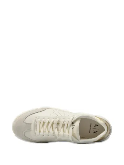 Armani Exchange Perforated-logo Sneakers In Multi