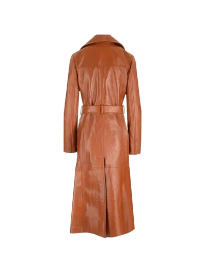 Chloé Double-breasted Jacket In Brown