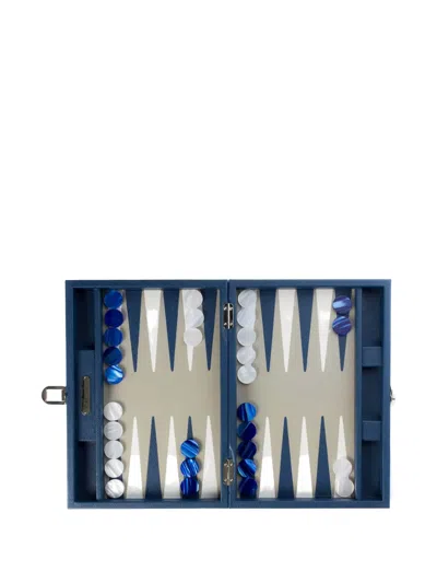Hector Saxe Large Backgammon Board Game In Blue