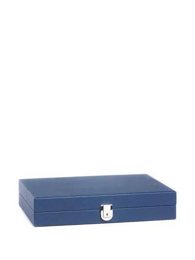 Hector Saxe Large Backgammon Board Game In Blue