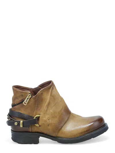 As98 Steve Studded Bootie In Gold