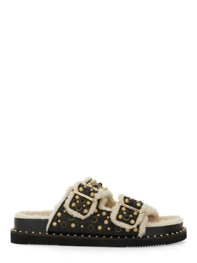 Ash Slippers Open Toe Stud Embellishment In Multi