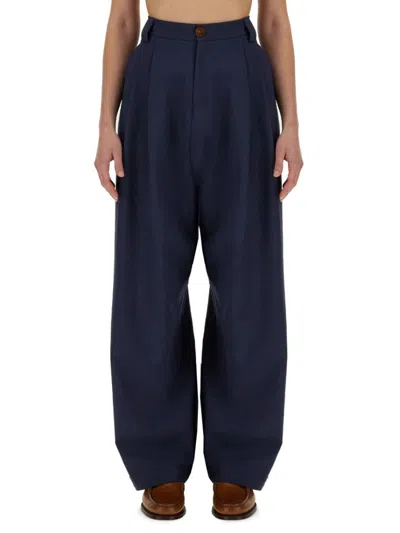 Alysi Canvas Pants In Black