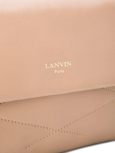 Shop Lanvin Medium Sugar Shoulder Bag - Neutrals