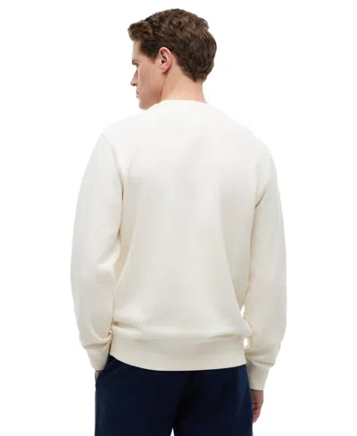 Tommy Hilfiger Rwb Main Flag Terry Crew Sweatshirt In White
