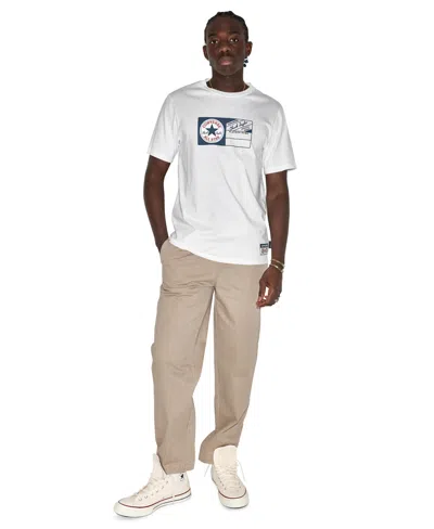 Converse Men's Jock Tag T-shirt In White