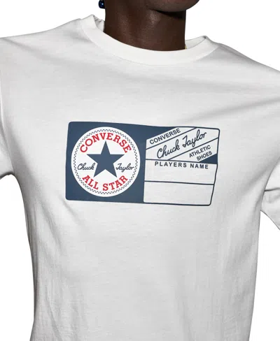 Converse Men's Jock Tag T-shirt In White