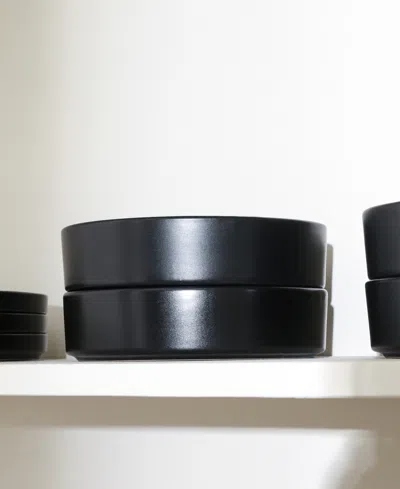 Stone Lain Celina 32-pc. Dinnerware Set, Service For 8 In Black