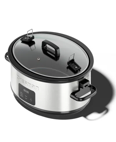 Chefman 7-quart Programmable Slow Cooker In Silver
