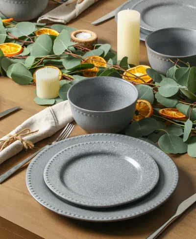 Stone Lain Comet 12-piece Dinnerware Set Stoneware In Gray