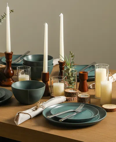 Stone Lain Infinity 12-piece Dinnerware Set Stoneware In Green