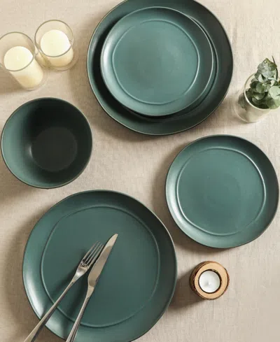 Stone Lain Infinity 12-piece Dinnerware Set Stoneware In Green