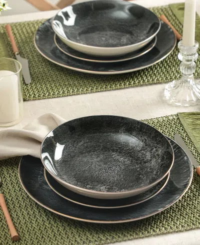 Christian Siriano Onyx 24-pc. Dinnerware Set, Service For 8 In Multi