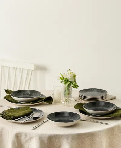 Christian Siriano Onyx 24-pc. Dinnerware Set, Service For 8 In Multi