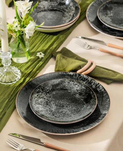 Christian Siriano Onyx 24-pc. Dinnerware Set, Service For 8 In Multi