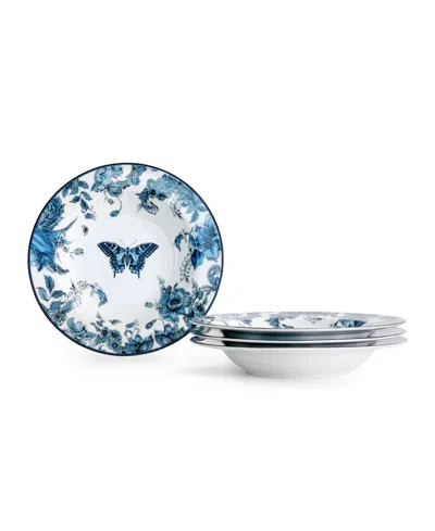 Marchesa Monarcha 4pc Pasta Bowl Set In Blue
