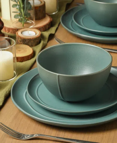 Stone Lain Infinity 24-pc. Dinnerware Set, Service For 8 In Green