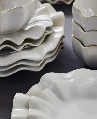 Marchesa Lotus Stoneware 12-pc. Dinnerware Set, Service For 4 In Neutral